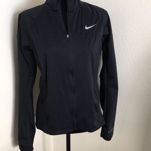 Black Nike SoftShell Fitted Zip Up